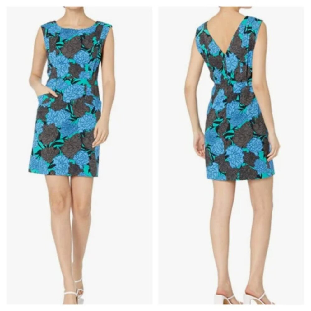 Tracy Reese Blue Floral Dress